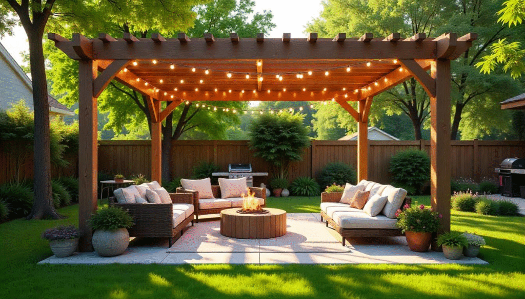 A decorated pavilion by NORWEH Timber Frame