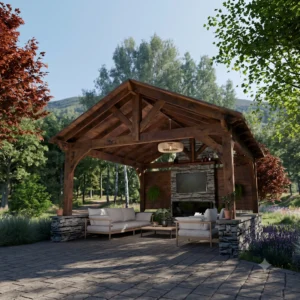 NORWEH Two Gable Timber Frame Pavilion HT