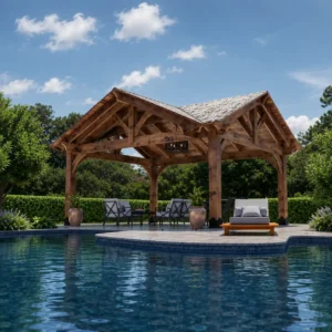 NORWEH Three Gable Timber Frame Pavilion HT